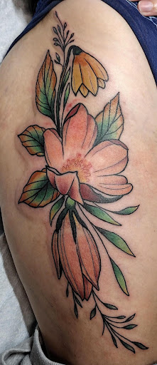 Explore cupid tattoo ideas, creative tattoo ideas in High Point, available at 21 Aces Tattoo Co.