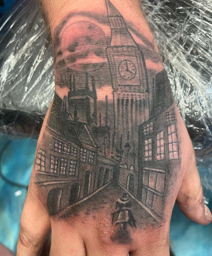 Explore arabic words tattoo ideas, creative tattoo ideas in Harrisburg, available at Rayzor Tattoos