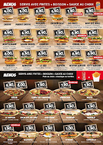 Menu / carte de Mister burger à Fismes