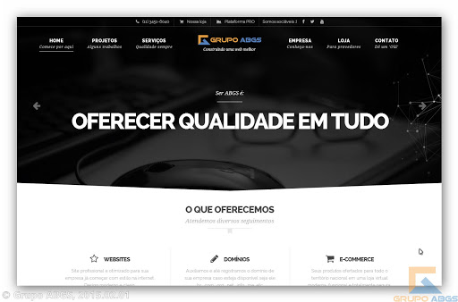 Logo da empresa - Grupo ABGS - Design and Hosting - Hotsite MK-AUTH
