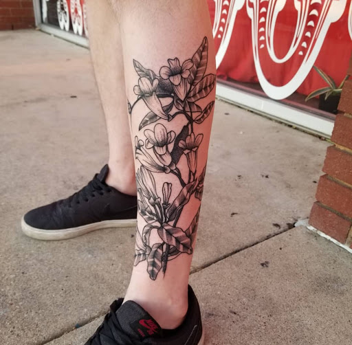 Explore men's inner bicep tattoo ideas, creative tattoo ideas in Dallas, available at Change of Tides Tattoo