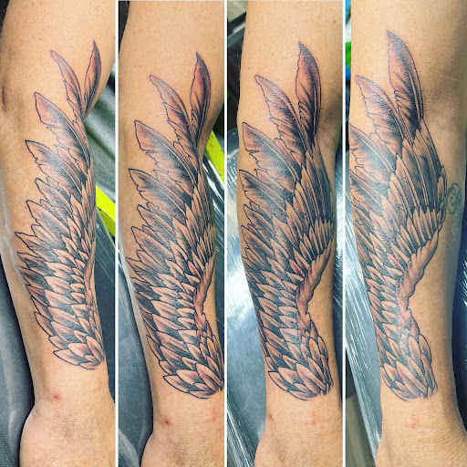 Explore tattoo connection ideas, creative tattoo ideas in Excelsior Springs, available at Deviant Tattoo Studio