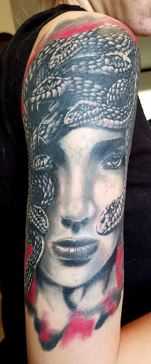 Explore tattoo ideas warrior, creative tattoo ideas in Huntsville, available at Blacktide Tattoo Co.