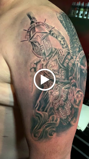 Explore name placement tattoo ideas, creative tattoo ideas in Addison, available at Cat Tattoo