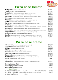 Menu du Chez Benji à Flaviac