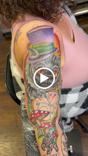 Explore australian shepherd tattoo ideas, creative tattoo ideas in Bullhead City, available at Smoke and Dagger Tattoo