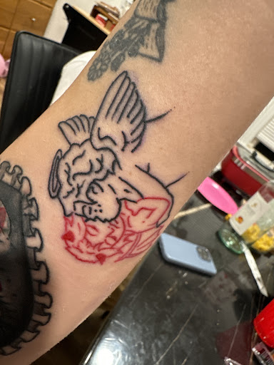 Explore heaven tattoo ideas for guys, creative tattoo ideas in Bloomfield, available at Bad Intentionz Tattoo Studio