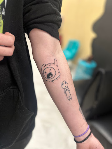 Explore coffee tattoo ideas, creative tattoo ideas in Warner Robins, available at Pen & Portrait Tattoos