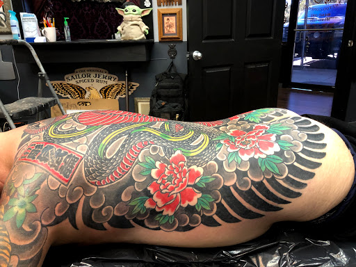 Explore spyro tattoo ideas, creative tattoo ideas in Jacksonville, available at Idle Hands Tattoo Co.