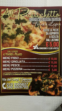 Carte du Al rustichetto à Genoa