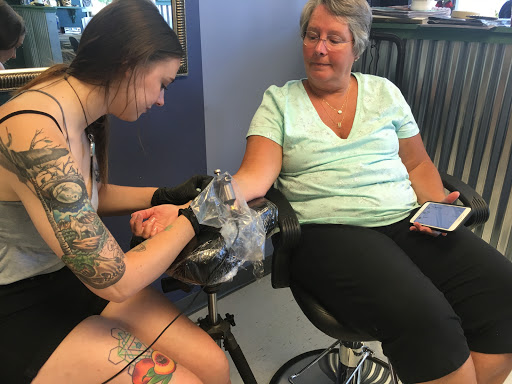 Explore front shoulder tattoo ideas, creative tattoo ideas in Kent, available at War Horse Ink