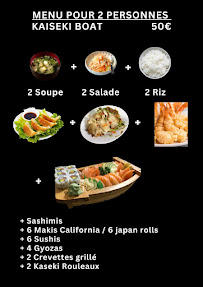 Restaurant malaisien Sushi Ku à Paris (le menu)