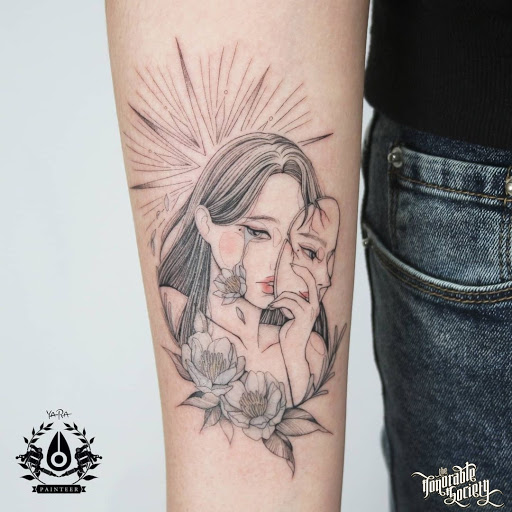 Find long distance best friend tattoo ideas for your next unique tattoo in West Hollywood at The Honorable Society Tattoo Shop