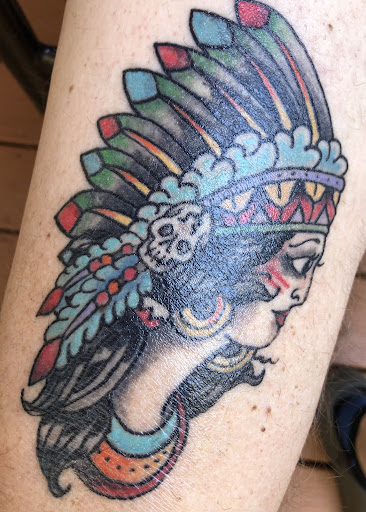 Explore warrior sleeve tattoo ideas, creative tattoo ideas in Lavonia, available at Elevated Art Tattoo Studio
