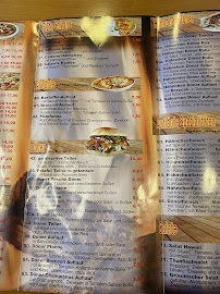 Menu / carte de Mythos à Wolfsburg