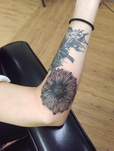 Explore funny couple tattoo ideas, creative tattoo ideas in Dallas, available at Fly Ink, Inc.