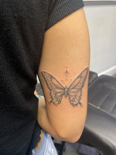 Explore ghost cat tattoo ideas, creative tattoo ideas in Dallas, available at Sinners Tattoo Studio and Supply