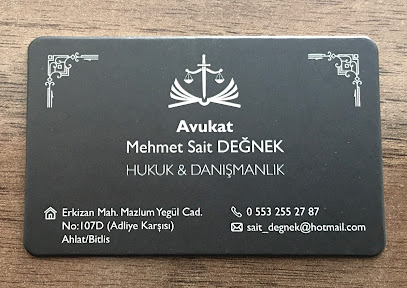 Değnek Hukuk ve Danışmanlık Bürosu-Av. Mehmet Sait Değnek