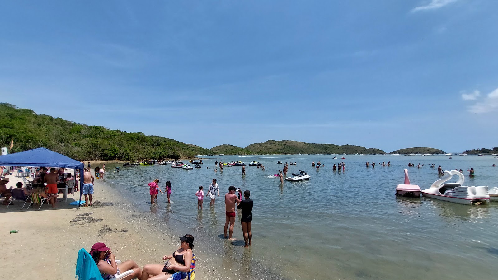Foto de Praia da Boca da Barra con arena beige superficie