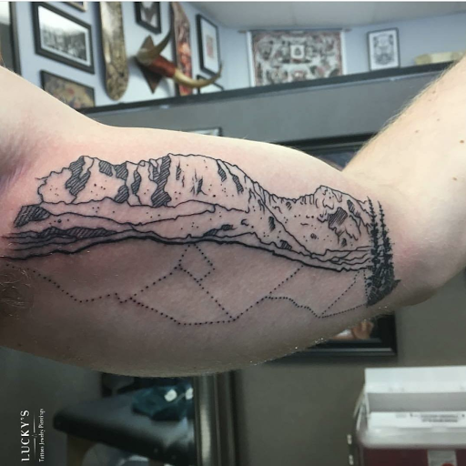 Explore regret tattoo ideas, creative tattoo ideas in Cambridge, available at Luckys Tattoo and Piercing