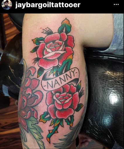 Explore stone tattoo ideas, creative tattoo ideas in Marietta, available at Lucky Draw Tattoos III