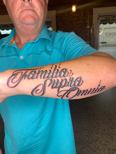 Explore second amendment tattoo ideas, creative tattoo ideas in Broxton, available at Seratonin Tattoo Parlor