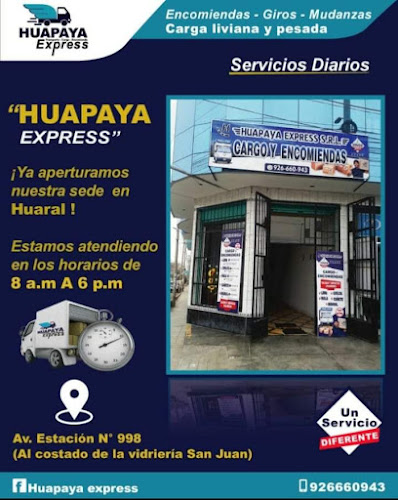 Agencia Huapaya Express - Servicio de transporte