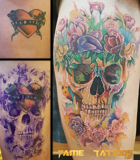 Find skull tattoo idea for your next unique tattoo in Hialeah at Fame Tattoos