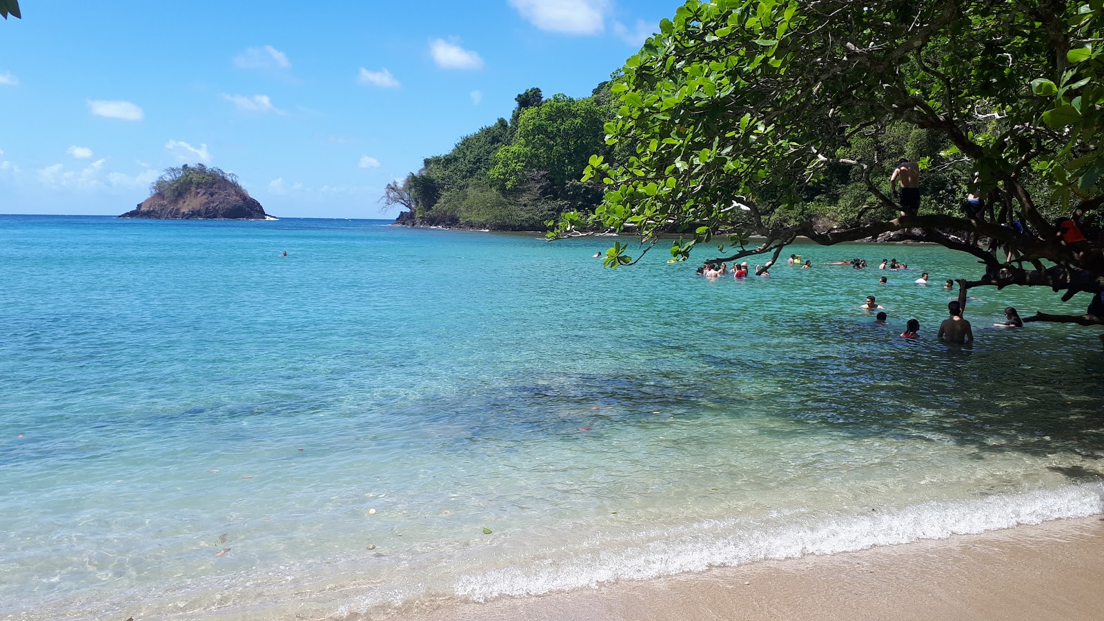 Foto di Huerta Portobelo Beach con una superficie del sabbia beige