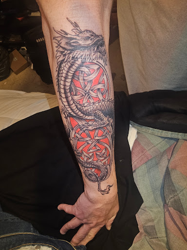 Explore sideburn tattoo ideas, creative tattoo ideas in Cheyenne, available at Twizted Needle Tattoo