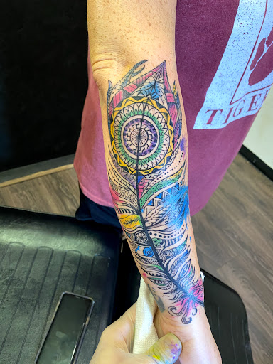 Explore cute boyfriend name tattoo ideas, creative tattoo ideas in Corinth, available at Village Ink Therapy Tattoos