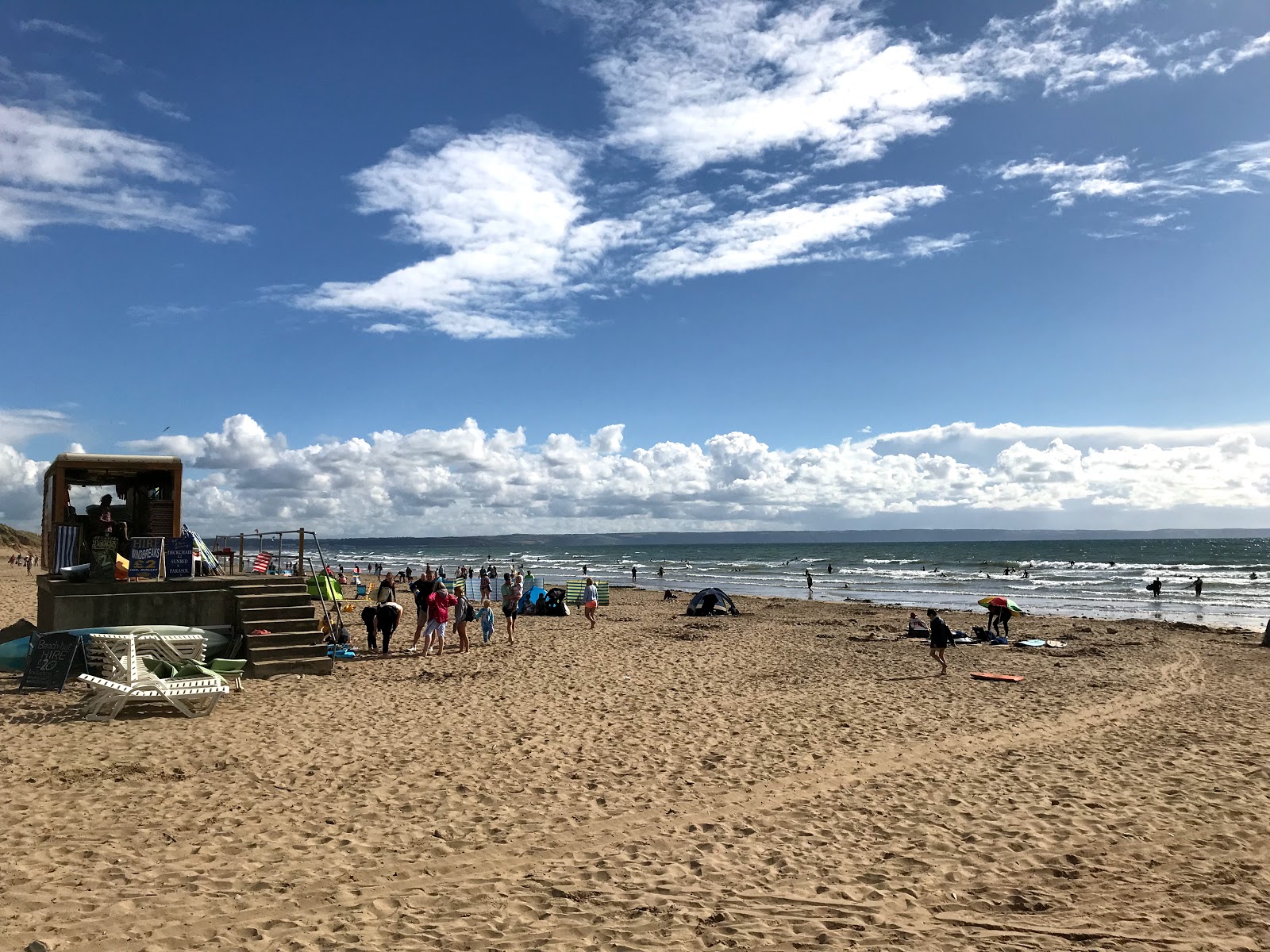 Foto van Saunton Sands en de nederzetting