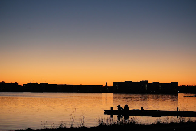 Omklædningsskur for badere ved Fuglsang Sø hele året