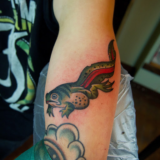 Explore female half sleeve tattoo ideas, creative tattoo ideas in Houghton, available at Bramble & Stag Tattoo Parlour