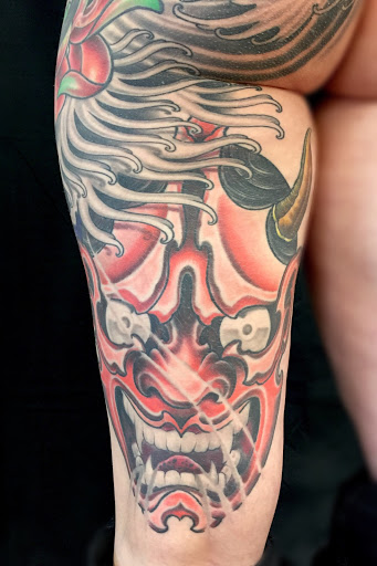 Explore cyber sigilism tattoo ideas, creative tattoo ideas in Peoria, available at Iron Key Tattoo Studio Inc.