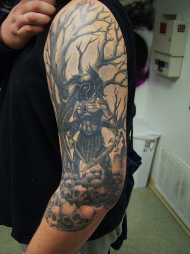 Explore black bear tattoo ideas, creative tattoo ideas in Hebron, available at Explosive Ink Tattoo