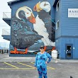 Mural "Two Giant Puffins" Artist: Liza McElroy