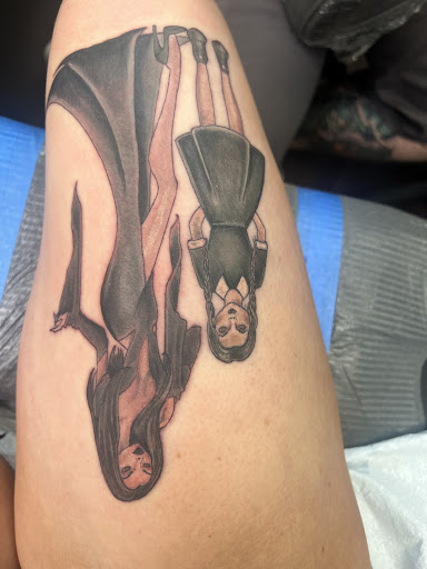 Explore groin tattoo ideas, creative tattoo ideas in Mchenry, available at Art and Soul Tattoo Company