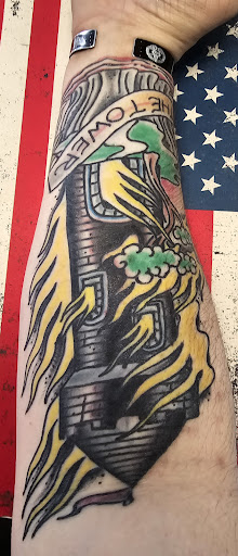 Explore hyena tattoo ideas, creative tattoo ideas in Lakewood, available at Union Ave Tattoo Company