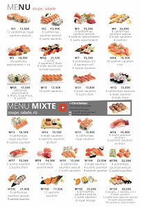 Menu du Osaka Sushi à Paris