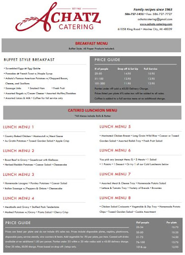 Caterer «Achatz Catering», reviews and photos, 8111 St Clair Hwy, Casco, MI 48064, USA