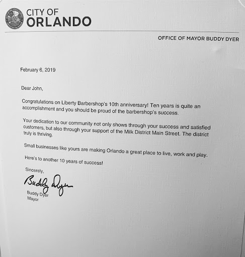 Barber Shop «Liberty Barber Shop», reviews and photos, 49 Primrose Dr, Orlando, FL 32803, USA