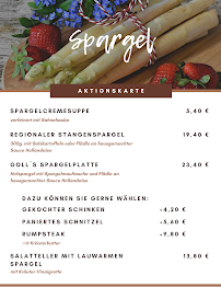 Menu du Goll Gastro - Hotel / Restaurant / Partyservice à Niefern-Öschelbronn