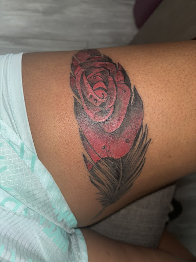 Explore black sleeve tattoo ideas, creative tattoo ideas in Spring, available at Ink Injection