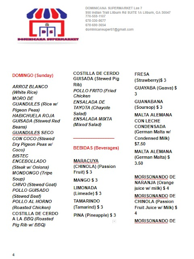 Grocery Store «Dominican Grocery Store», reviews and photos, 950 Indian Trail Lilburn Rd NW, Lilburn, GA 30047, USA