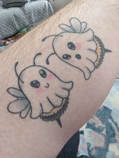 Explore 3 little birds tattoo ideas, creative tattoo ideas in Lockport, available at Tattoo City by Larry Brogan