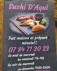Sushi D' aqui à Elne menu