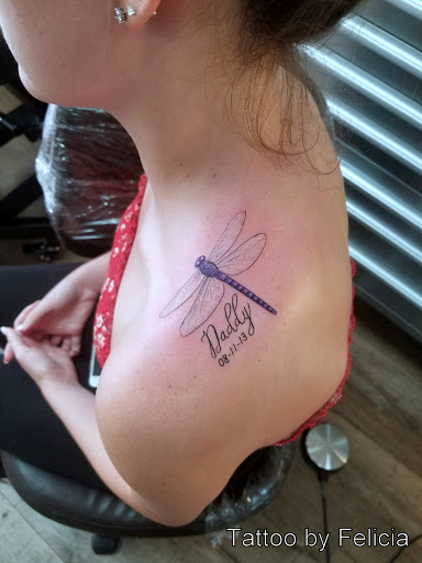 Explore small alice in wonderland tattoo ideas, creative tattoo ideas in Fort Myers, available at Tiger Lotus Tattoo and Piercing