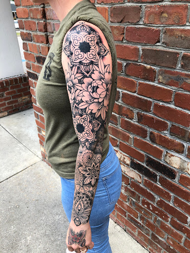Explore graveyard tattoo ideas, creative tattoo ideas in Fayetteville, available at American Tattoo Society of Fayetteville
