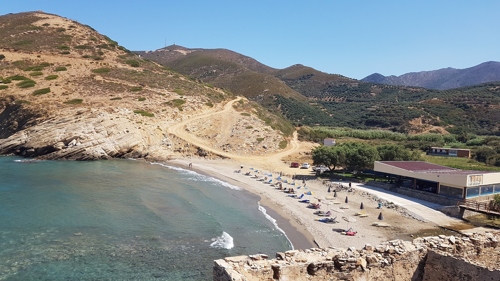 Foto von Aliki beach annehmlichkeitenbereich